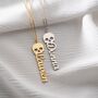 Personalised 'Gothic Glam' Skull Name Necklace, thumbnail 4 of 10