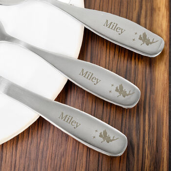 Personalised Fairy Princess Three Piece Cutlery Set, 3 of 4