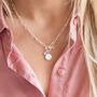 Mother Of Pearl Initial Birthstone Statement Necklace, thumbnail 1 of 12