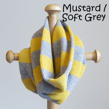 Pure Cashmere Cowl Neckwarmer Scarf, 3 of 8