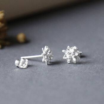 Sterling Silver Enlightened Lotus Studs, 4 of 6
