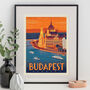 Budapest Travel Print, thumbnail 5 of 9