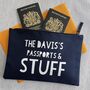 Personalised Passports And Stuff Travel Documents Pouch, thumbnail 1 of 4