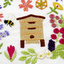 Bees And Blossoms Hand Embroidery Kit, thumbnail 6 of 12