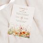 Orange Wildflower Wedding Invitations, thumbnail 1 of 4