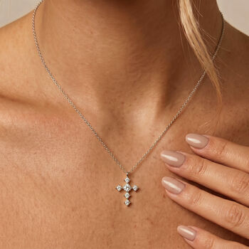 Gold Or Silver Cross Necklace, 10 of 10