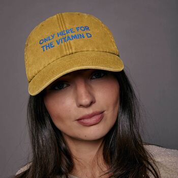 Personalised Only Here For Slogan Cap, 3 of 9