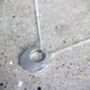 Sterling Silver Hammered Air O Necklace, thumbnail 3 of 3