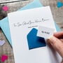 Personalised Glad You Were Born Envelope Birthday Card, thumbnail 1 of 4