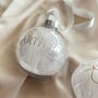 Personalised Memorial Feather Bauble, thumbnail 5 of 7
