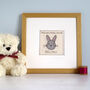 Personalised Rabbit New Baby Girl Or 1st Birthday Card, thumbnail 5 of 12