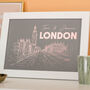 Personalised London Foiled Print Wall Art For The Home, thumbnail 3 of 7