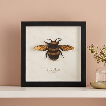 Paper Cut Honey Bee Wall Art Romantic Gift, 4 of 8