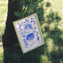 Scenes Of Cyprus Blue Tile Inspired Travel Print, thumbnail 5 of 12