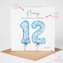 Personalised 12th Birthday Card, thumbnail 4 of 5