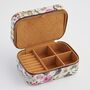 Floral Engravings Large Printed Jewellery Box, thumbnail 3 of 5