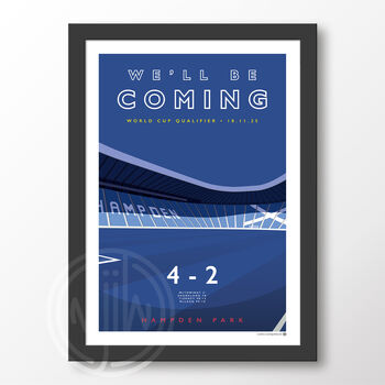 Hampden Park We'll Be Coming Poster, 6 of 6