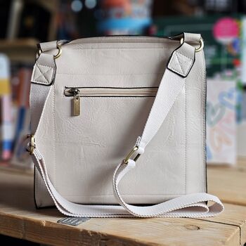 Postman Lock Satchel Bag In Beige, 2 of 2