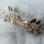 Tiffany Keishi Pearl Silver Bridal Comb, thumbnail 4 of 4