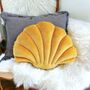 Soft Velvet Shell Shape Cushions, thumbnail 10 of 11