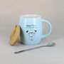 Dog Pastel Pink Or Blue Ceramic Tea Coffee Mug G Decor, thumbnail 3 of 7