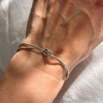 Personalised Knot Birthstone Bracelet, 6 of 12