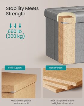 Ottoman Storage Chair And Footrest, 5 of 8