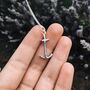 Anchor Pendant Necklace Sterling Silver, thumbnail 2 of 8