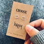 Silver Smiley Earrings. Choose Happy, thumbnail 1 of 4