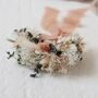 Maya Dusky Pink Wedding Dried Flower Bridesmaid Corsage, thumbnail 2 of 3