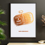 Personalised 7th Copper Anniversary Sardine Print, thumbnail 2 of 12