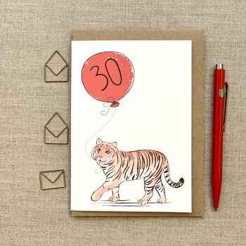 Personalised Tiger Birthday Card, 2 of 4