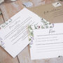 Periwinkle Wreath Concertina Wedding Invitations, thumbnail 5 of 7