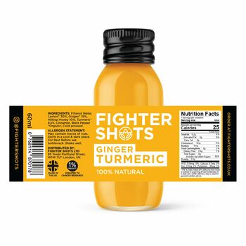 Fighter Shots Ginger + Turmeric Shots Case Of Six, 2 of 3
