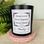 Personalised Never Forgotten Bereavement Candle, thumbnail 4 of 11