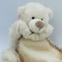Bear Toy Soother With Personalised Heart Keepsake, thumbnail 1 of 7