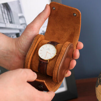 Personalised Single Watch Case Travelling Gift For Him, 3 of 10