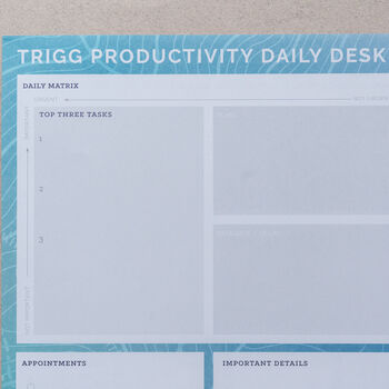 Trigg A3 Productivity Weekly Desk Pad Companion, 8 of 12
