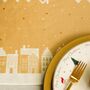 Christmas Table Place Mats Gold Village Four Pack, thumbnail 4 of 4