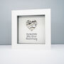 Personalised 25th Silver Anniversary Heart Frame Gift, thumbnail 2 of 6