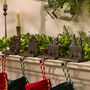 Family Of Four Train Christmas Stocking Hangers, thumbnail 1 of 5