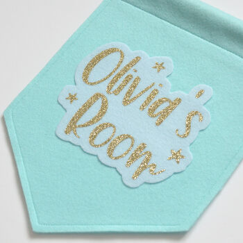 Personalised Felt Bedroom Sign, 3 of 3