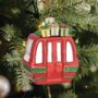 Personalised Ski Lift With Presents Shaped Bauble, thumbnail 1 of 4