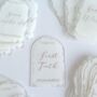 Muslim Baby Milestone Acrylic Plaques White And Gold, thumbnail 4 of 12