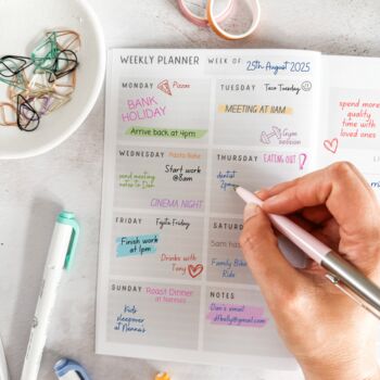 Personalised Daily Planner Book | Undated, 3 of 9