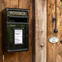 Classic Black Wall Mounted Letter/Post Box, thumbnail 1 of 3