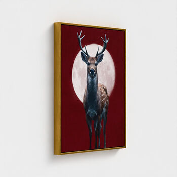 Moonlit Stag Canvas Art, 6 of 8