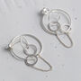 Sterling Silver Two Way Circle Studs, thumbnail 3 of 4