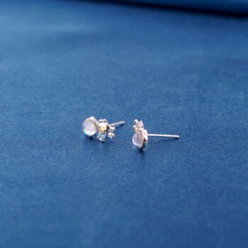 Astronaut Moon Stud Earrings, 6 of 8