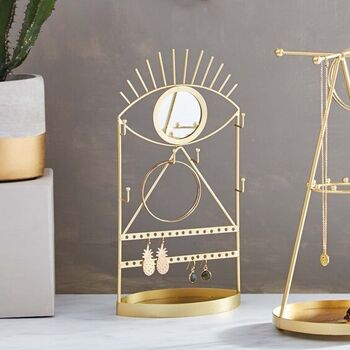 Gold Tribal Eye Jewellery Stand, 2 of 6